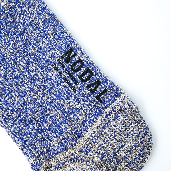 Cotton Silk Socks BROWN×PURPLE