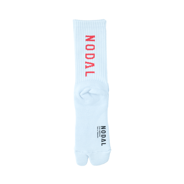 NODAL Logo Socks PALE BLUE×RED