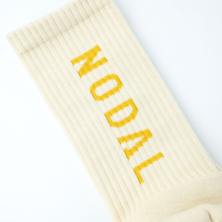 NODAL Logo Socks CREAM×MUSTARD