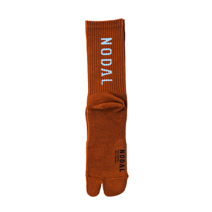 NODAL Logo Socks TERRACOTTA×SAX