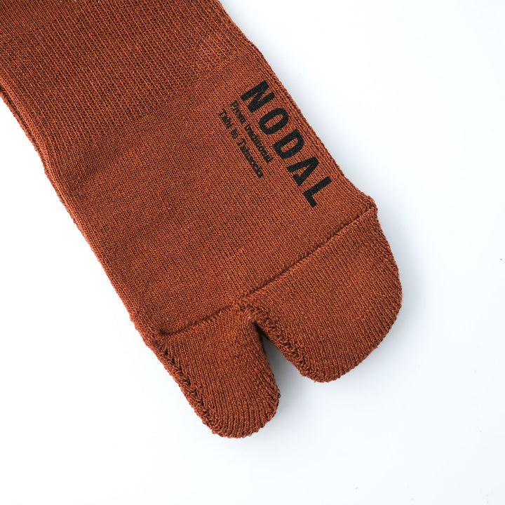 NODAL Logo Socks TERRACOTTA×SAX