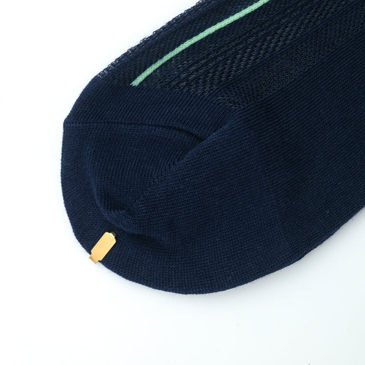 STRIPE SHEER MESH SOCKS NAVY