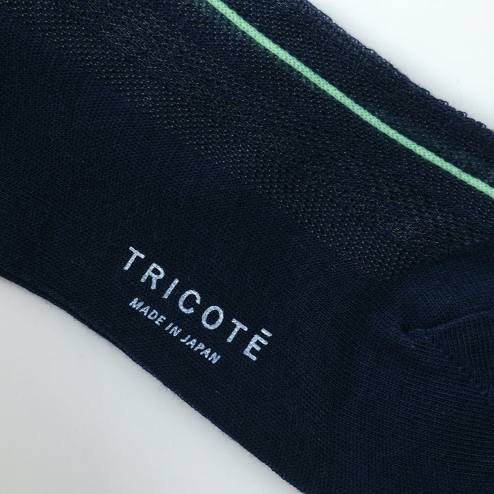 STRIPE SHEER MESH SOCKS NAVY