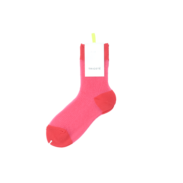 SHEER RIB SOCKS PINK