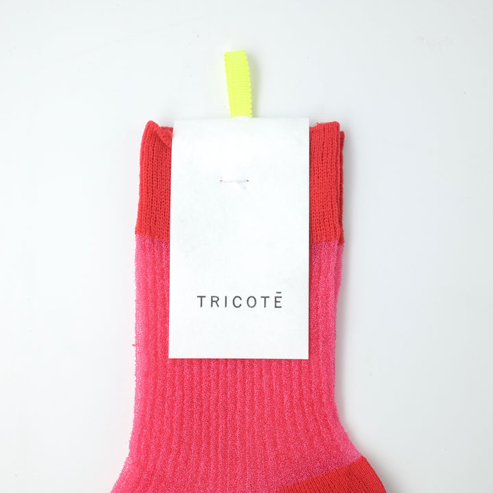 SHEER RIB SOCKS PINK