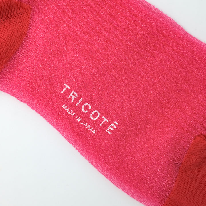 SHEER RIB SOCKS PINK