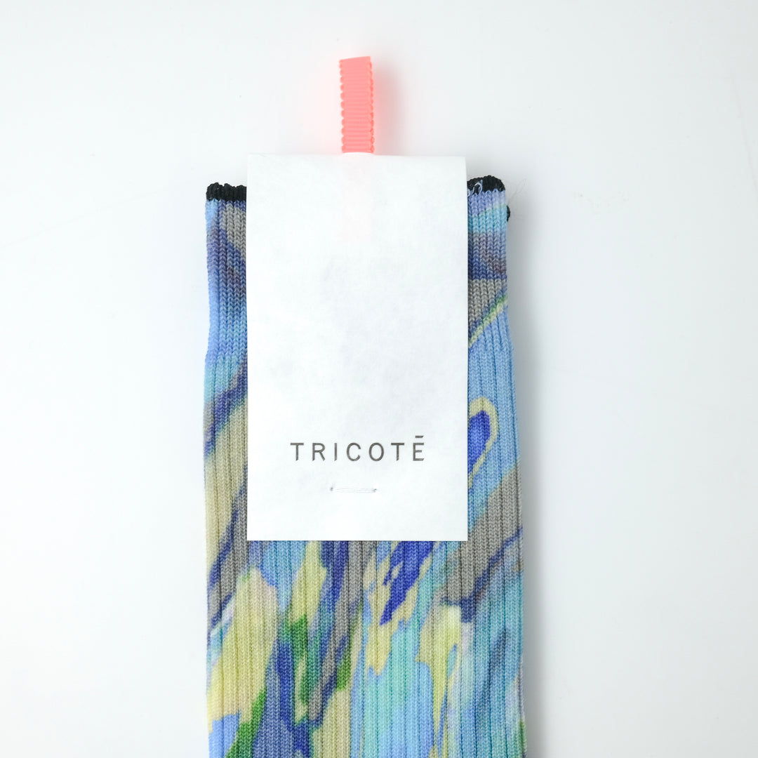 MARBLE PATTERN SOCKS BLUE