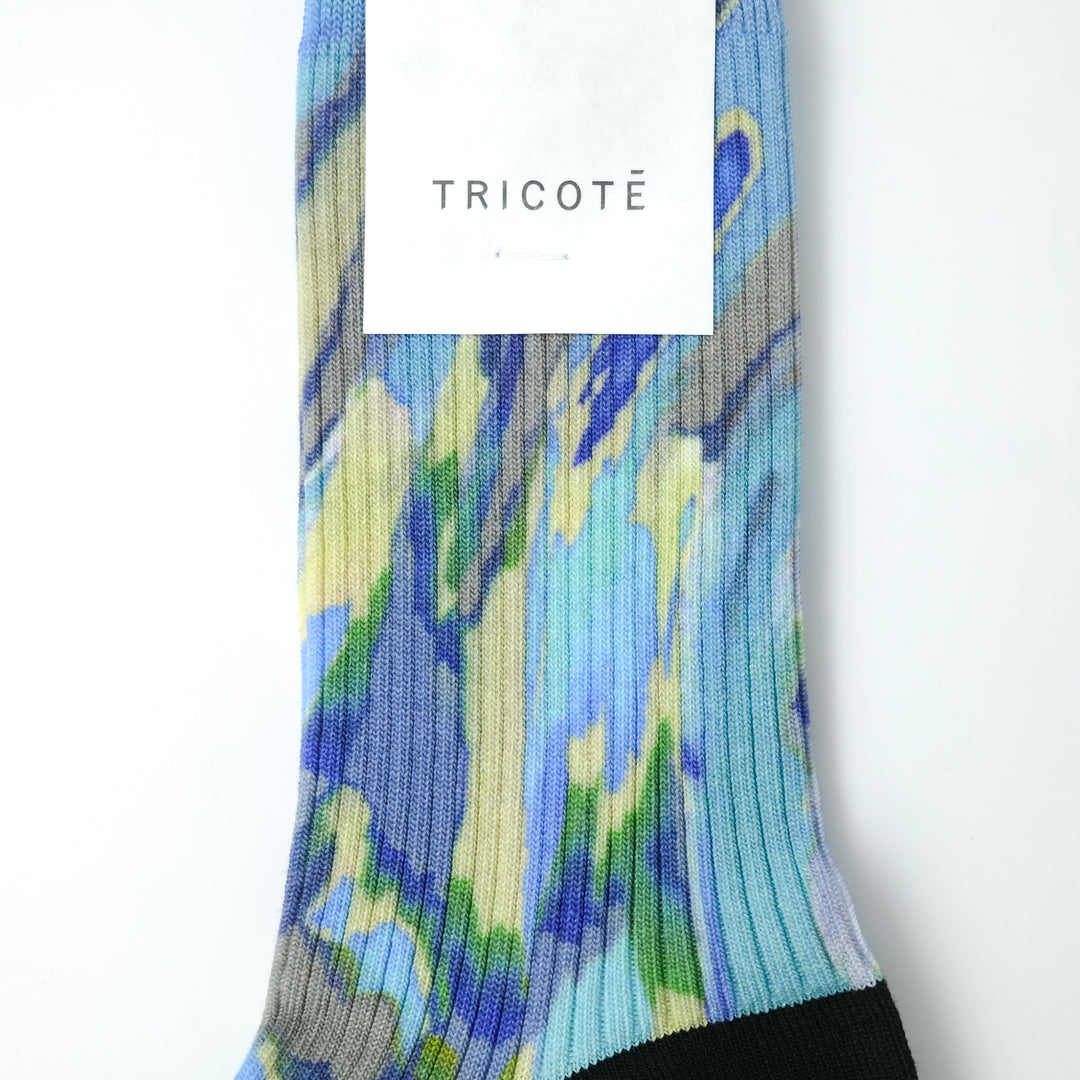 MARBLE PATTERN SOCKS BLUE