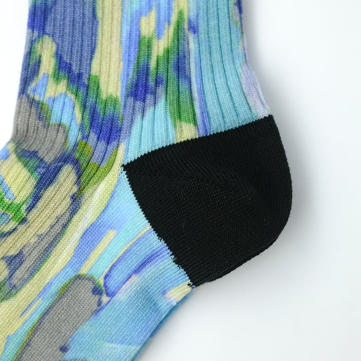 MARBLE PATTERN SOCKS BLUE