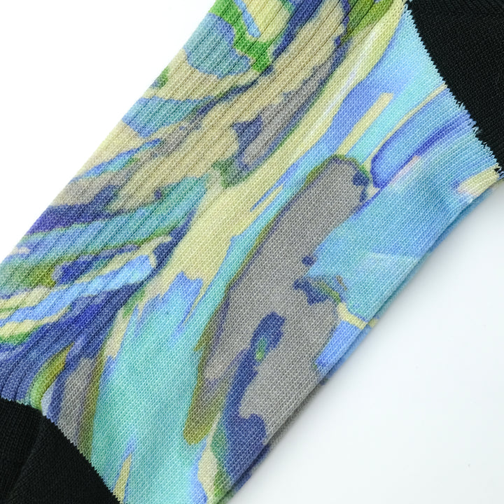 MARBLE PATTERN SOCKS BLUE
