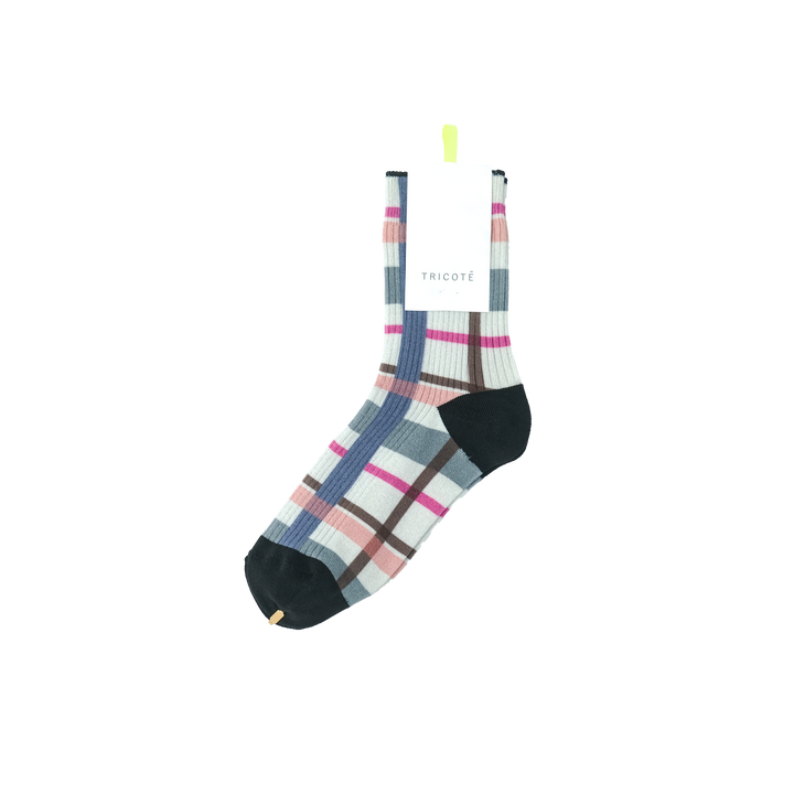 CHECK LINK SOCKS BEIGE