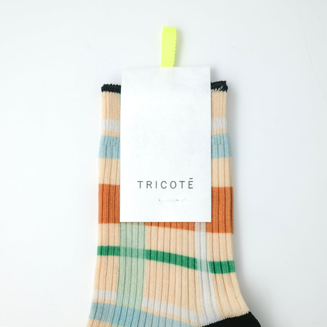 CHECK LINK SOCKS IVORY
