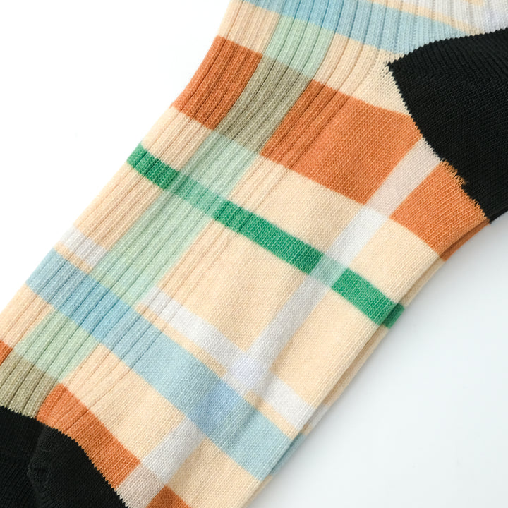 CHECK LINK SOCKS IVORY