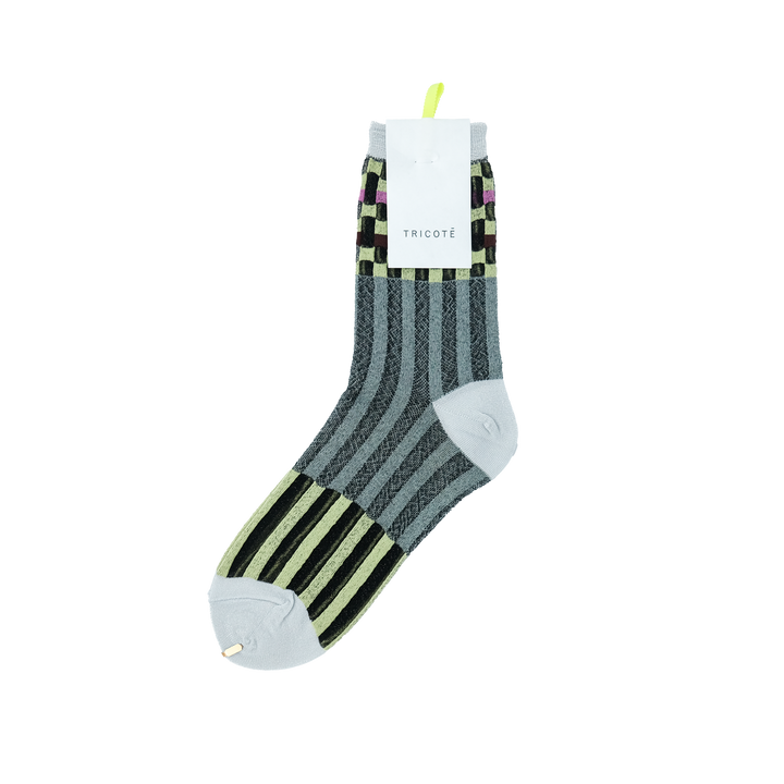 PIXEL STRIPE SOCKS YELLOW