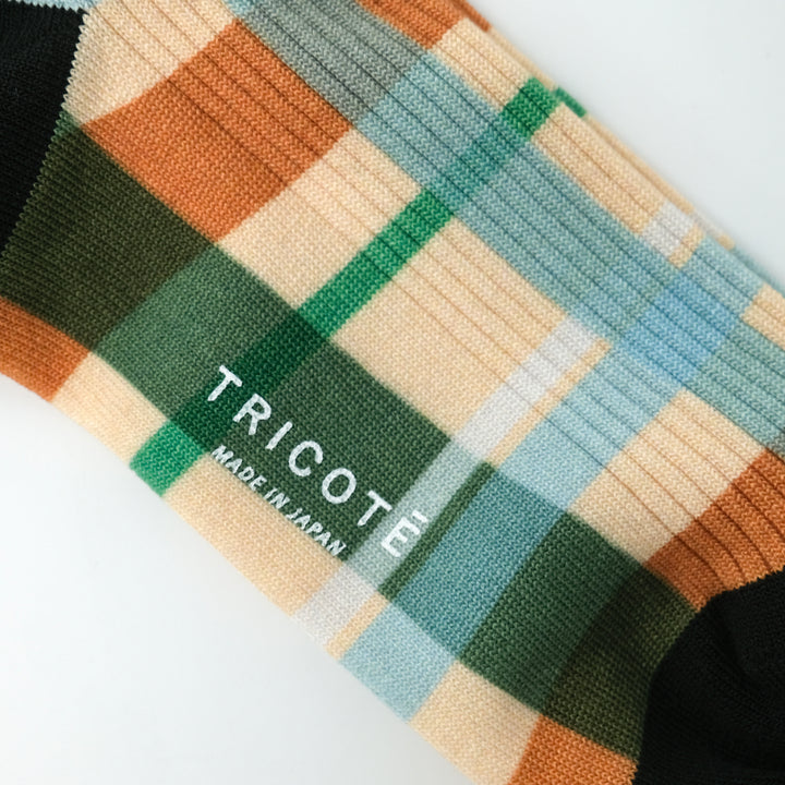 CHECK LINK SOCKS IVORY