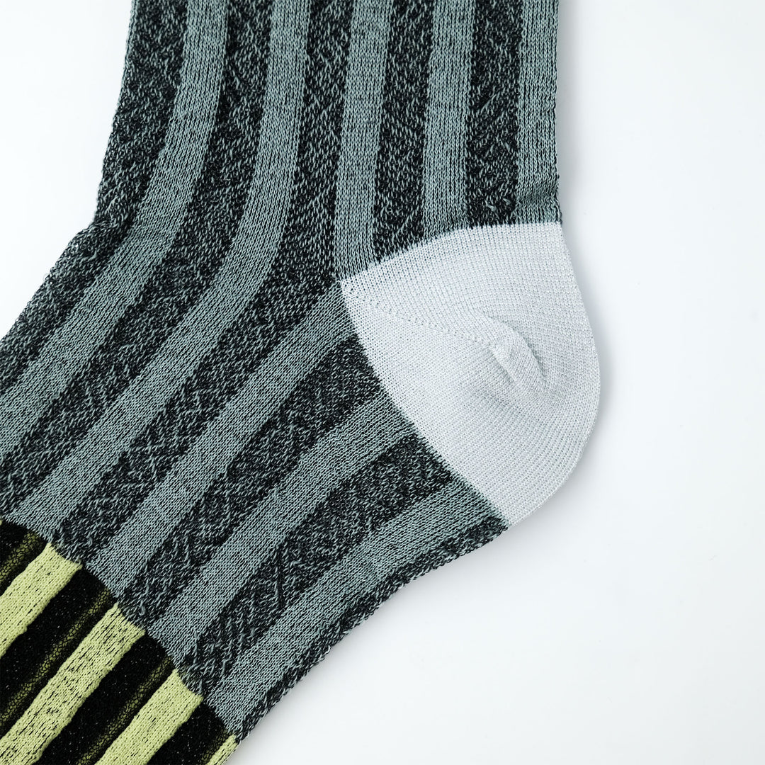 PIXEL STRIPE SOCKS YELLOW