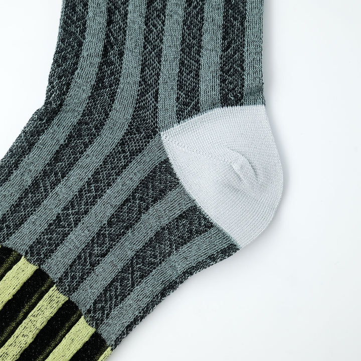 PIXEL STRIPE SOCKS YELLOW