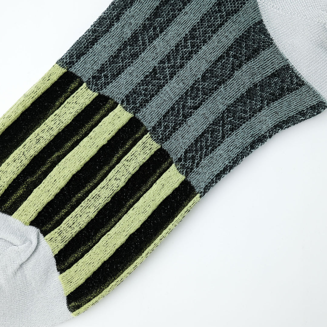 PIXEL STRIPE SOCKS YELLOW