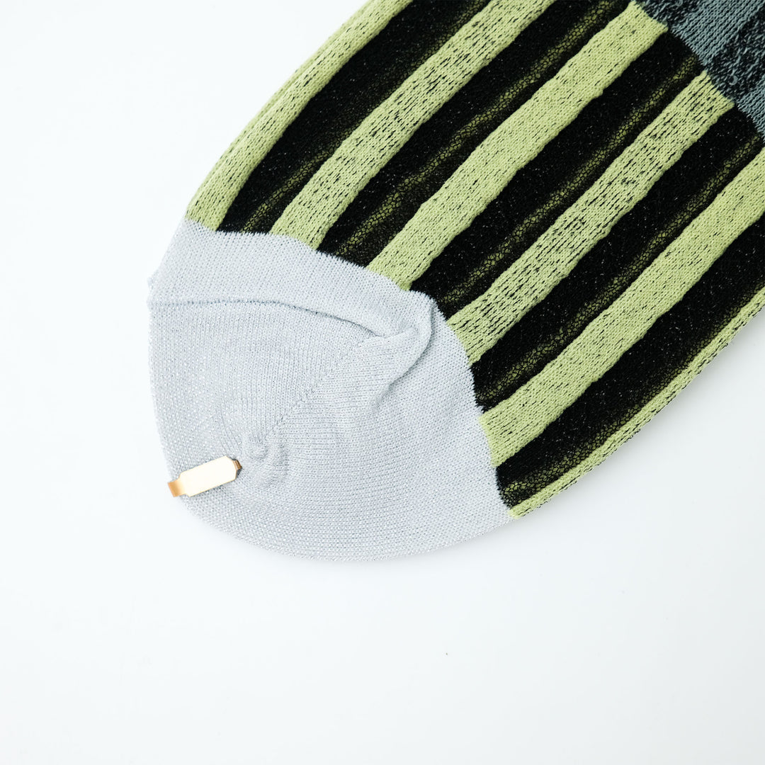 PIXEL STRIPE SOCKS YELLOW