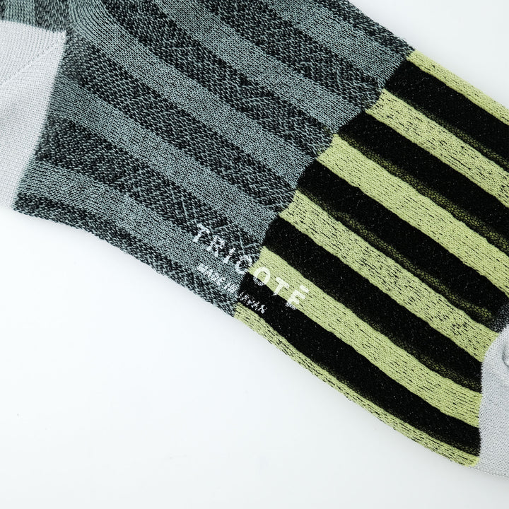 PIXEL STRIPE SOCKS YELLOW