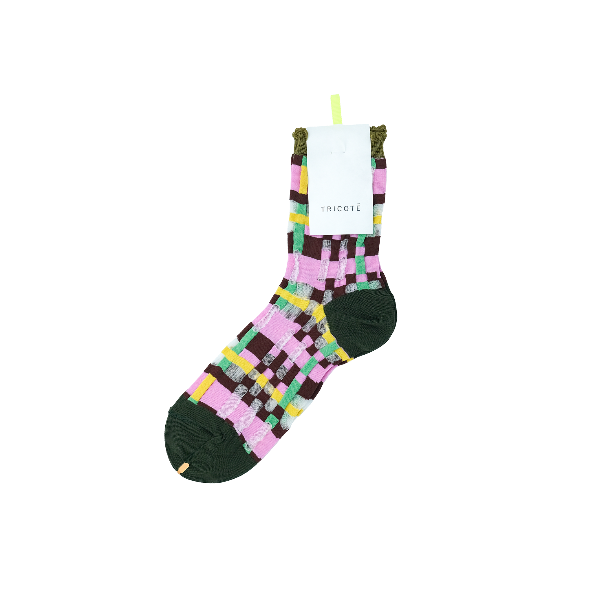 BLOCK CHECK SOCKS PINK – SOCKSTORE™