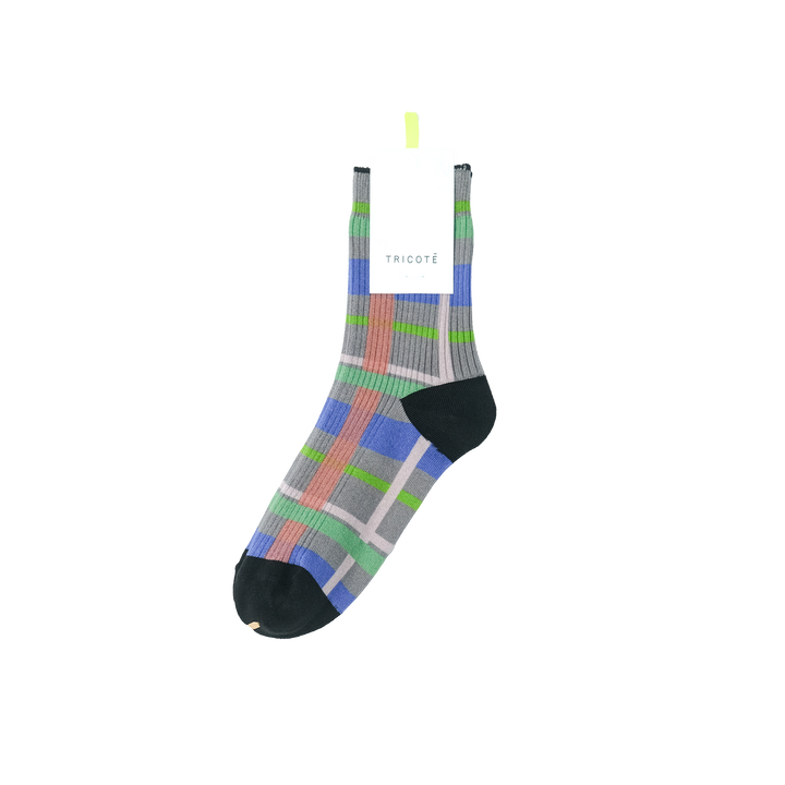 CHECK LINK SOCKS GRAY