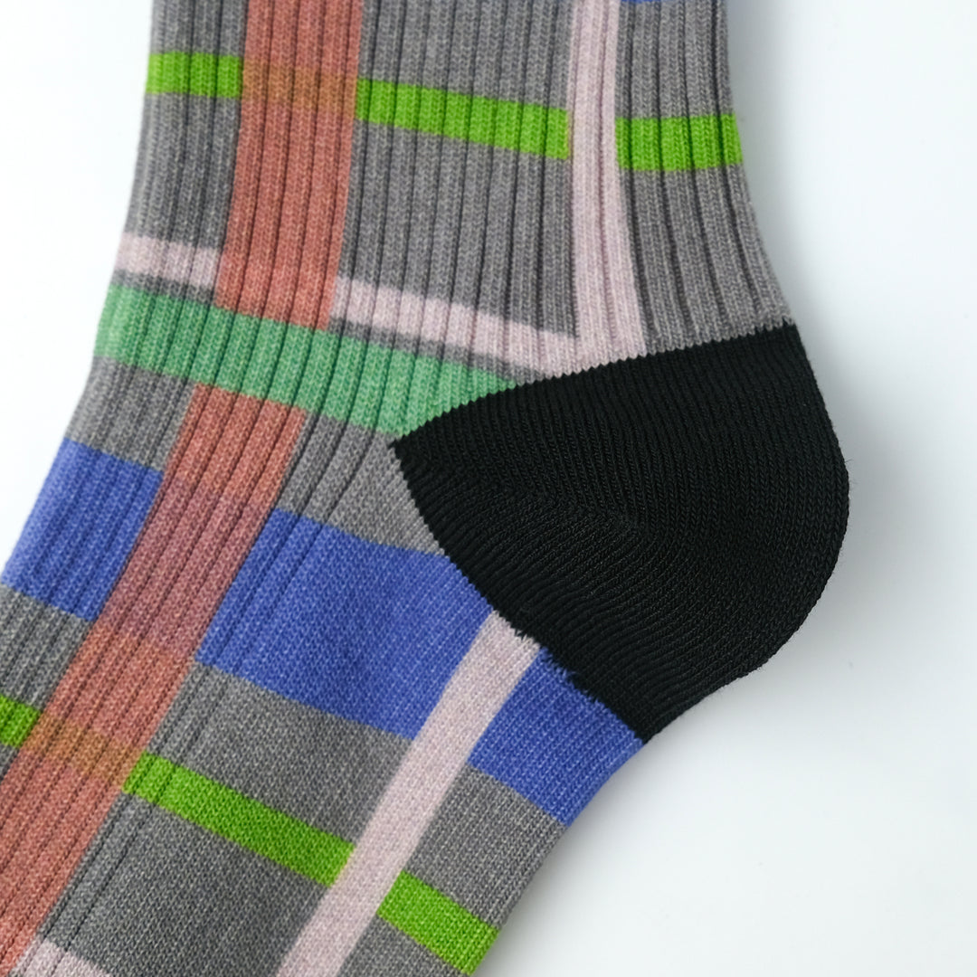 CHECK LINK SOCKS GRAY