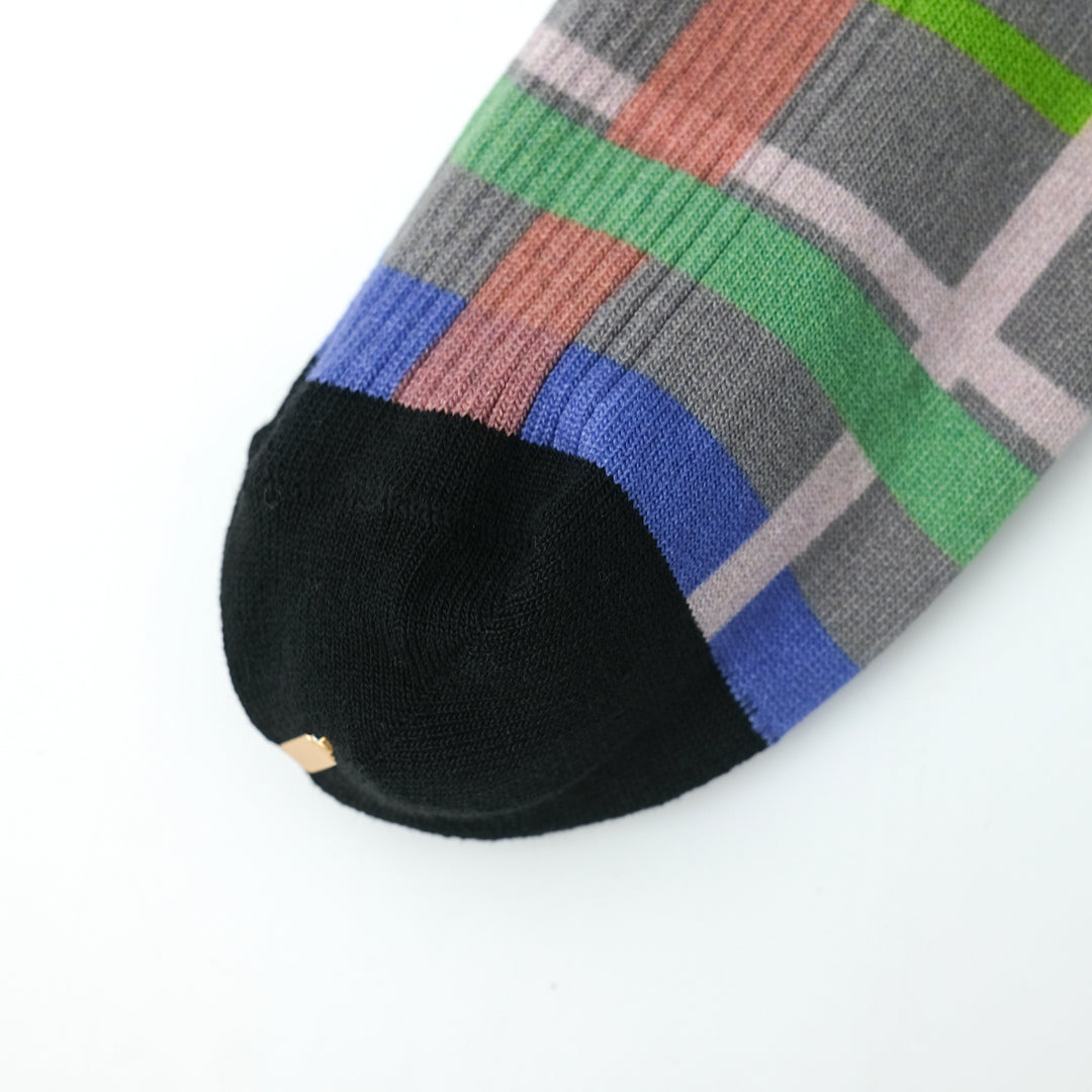 CHECK LINK SOCKS GRAY