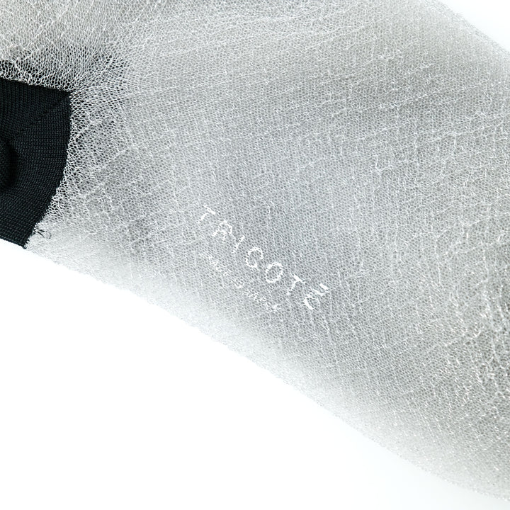 FRILLED CHECK SOCKS SILVER