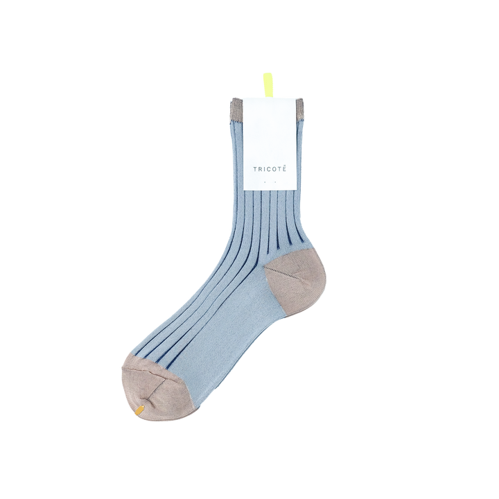 SEE-THROUGH RIB SOCKS / シースルーリブソックス PINKBEIGE