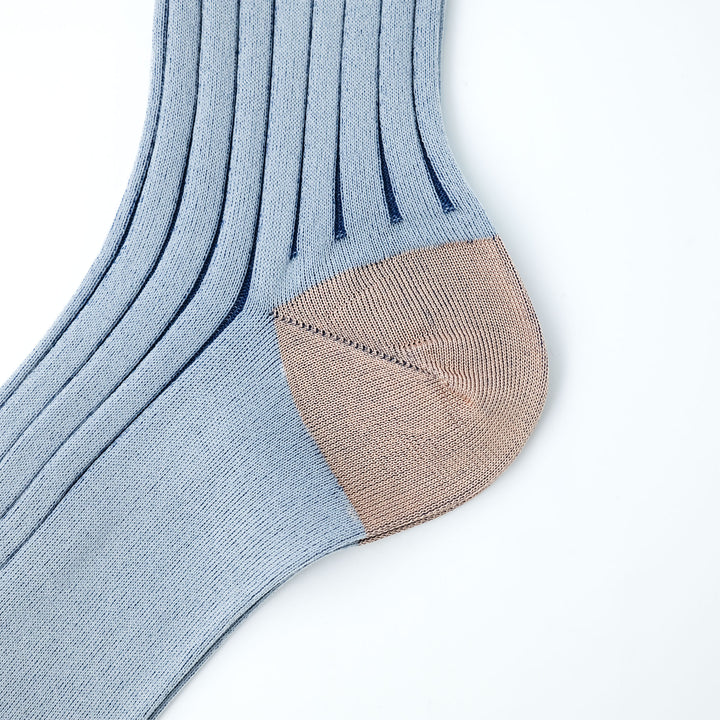 SEE-THROUGH RIB SOCKS / シースルーリブソックス PINKBEIGE