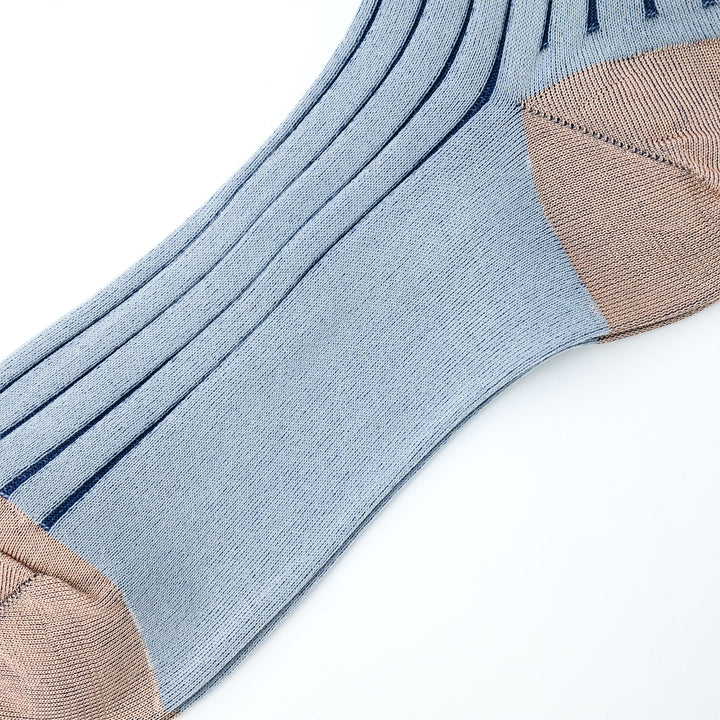 SEE-THROUGH RIB SOCKS / シースルーリブソックス PINKBEIGE