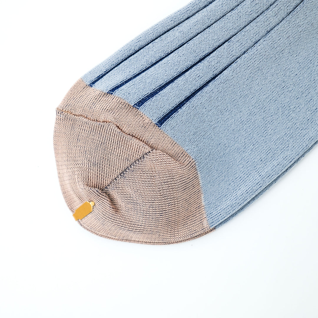 SEE-THROUGH RIB SOCKS / シースルーリブソックス PINKBEIGE