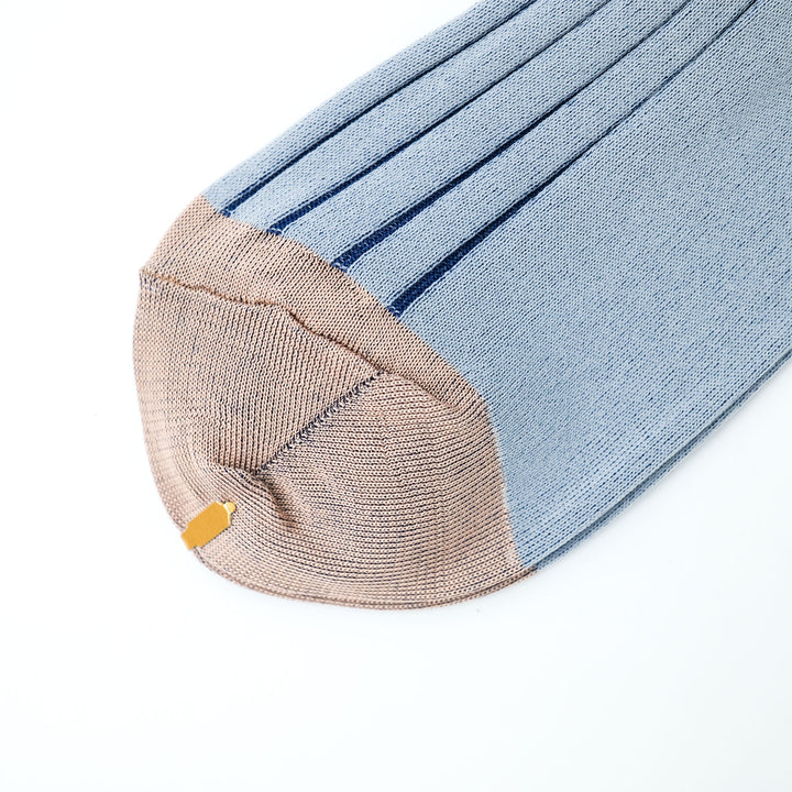 SEE-THROUGH RIB SOCKS / シースルーリブソックス PINKBEIGE
