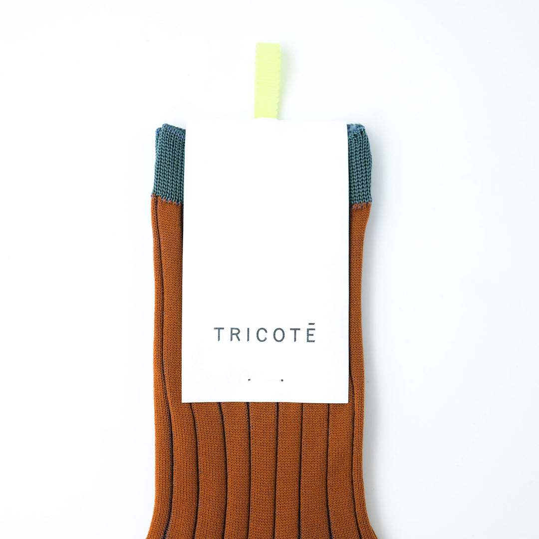 SEE-THROUGH RIB SOCKS / シースルーリブソックス ORANGE