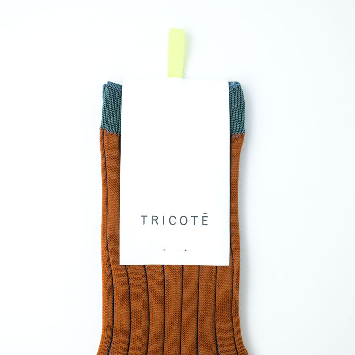 SEE-THROUGH RIB SOCKS / シースルーリブソックス ORANGE