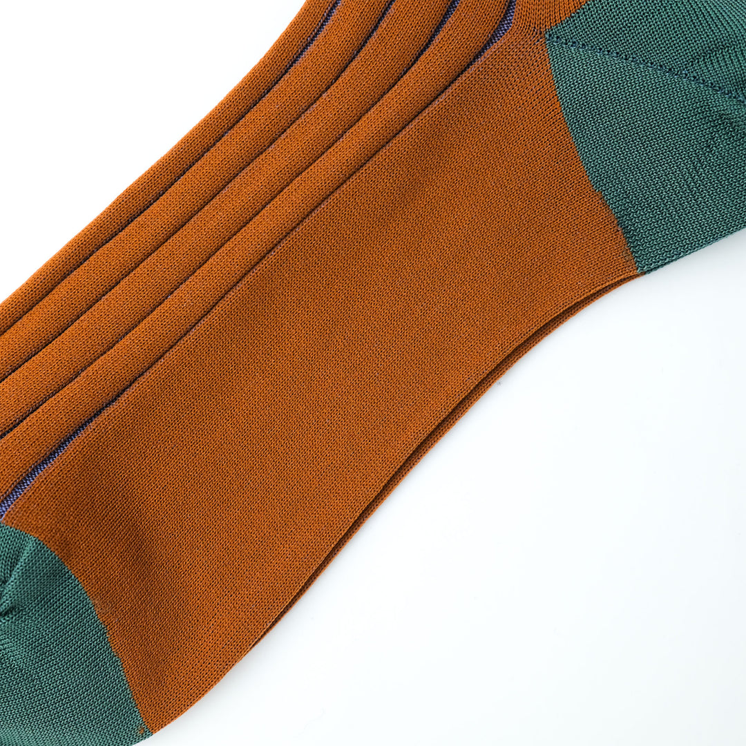 SEE-THROUGH RIB SOCKS / シースルーリブソックス ORANGE