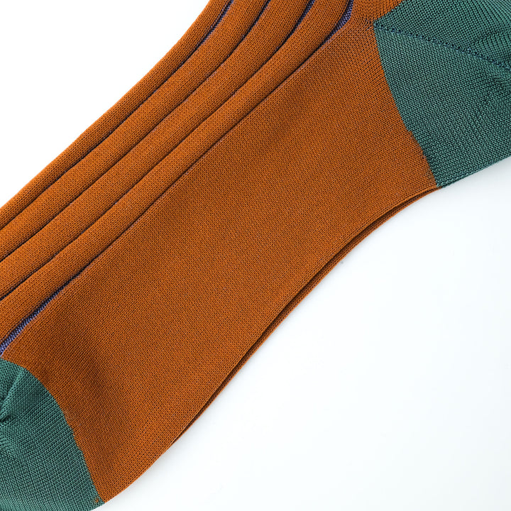 SEE-THROUGH RIB SOCKS / シースルーリブソックス ORANGE