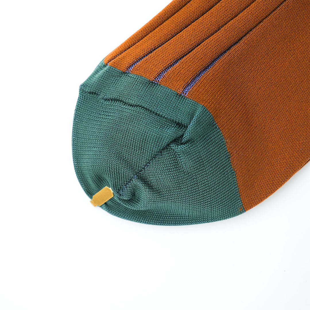SEE-THROUGH RIB SOCKS / シースルーリブソックス ORANGE