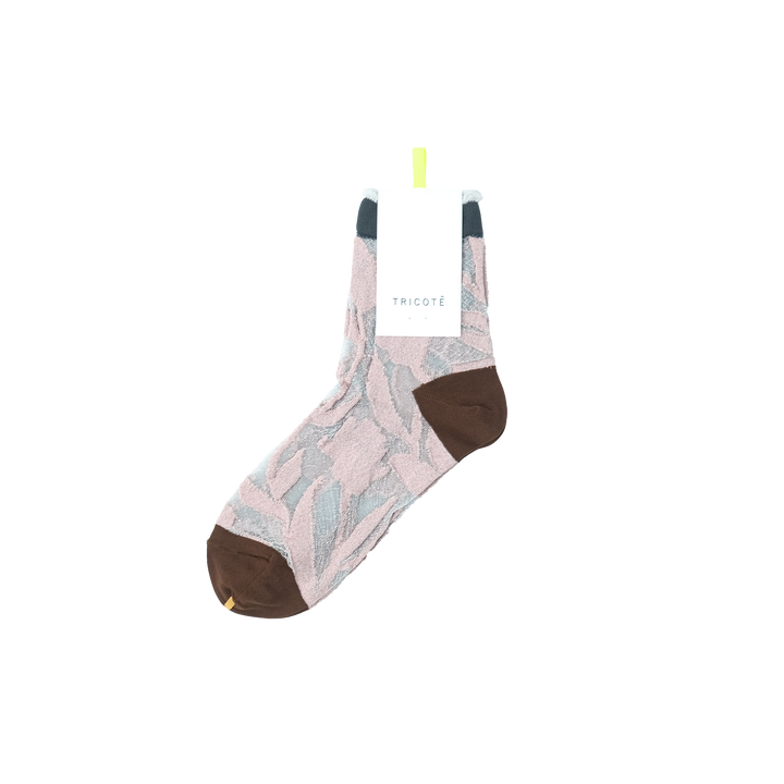 FLOWER LAME SOCKS PINK