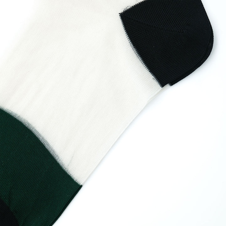 SHEER BOREDER SOCKS BEIGE