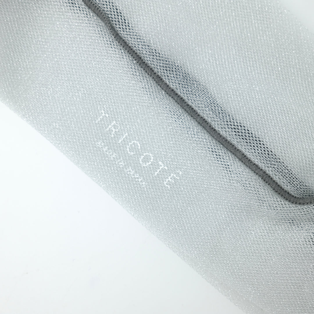 CHECK TULLE SOCKS SILVER
