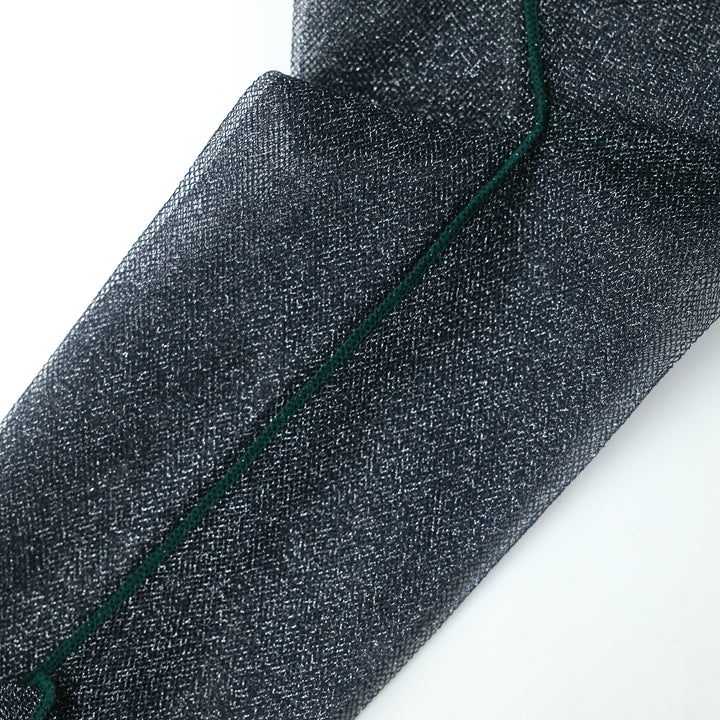 CHECK TULLE SOCKS NAVY