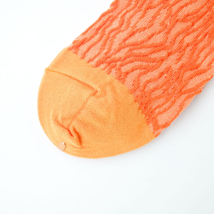 BUMPY GRAIN SOCKS / バンピーグレインソックス ORANGE