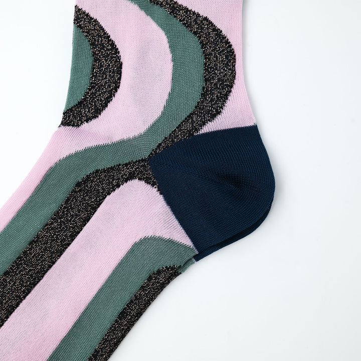 WAVE STRIPE SOCKS KHAKI