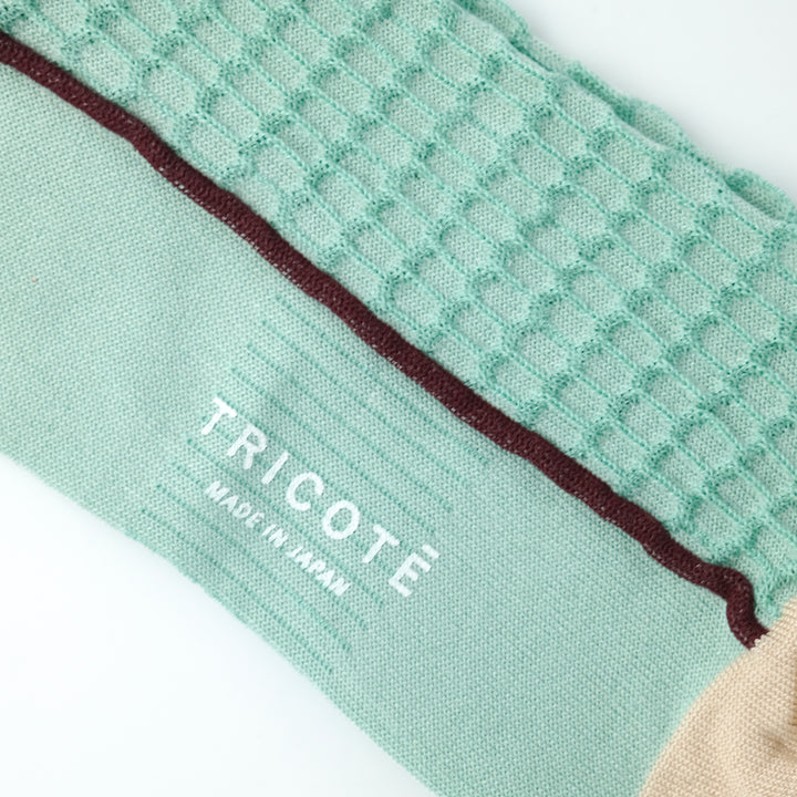 BUMPY FRILLED RIM DOT PETTERN SOCKS MINT
