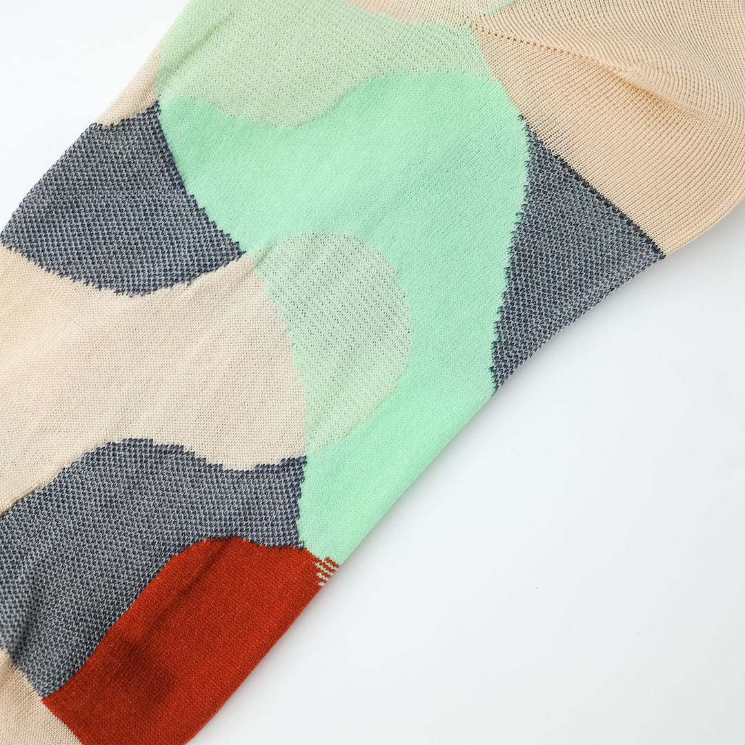 LAYER LINE SOCKS BEIGE