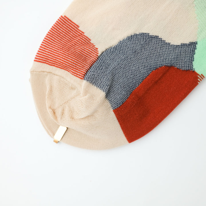 LAYER LINE SOCKS BEIGE
