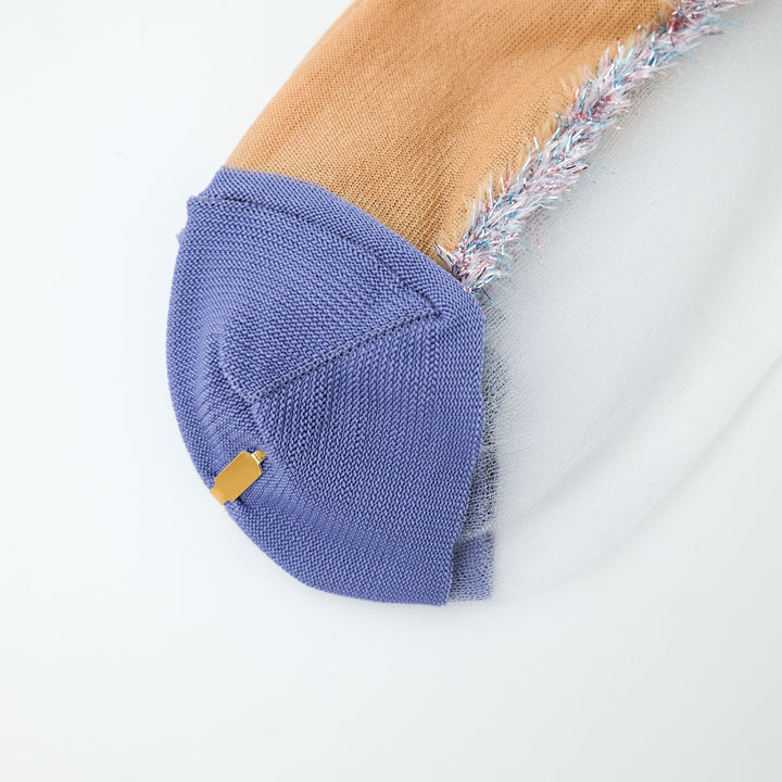 SEE THROUGH DIA LINE SOCKS BEIGE