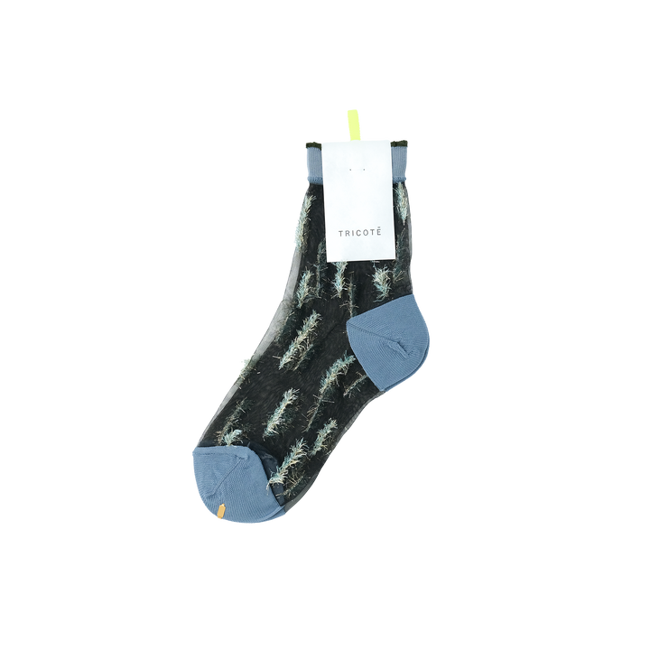 STRIPE SHAGGY SOCKS BLACK